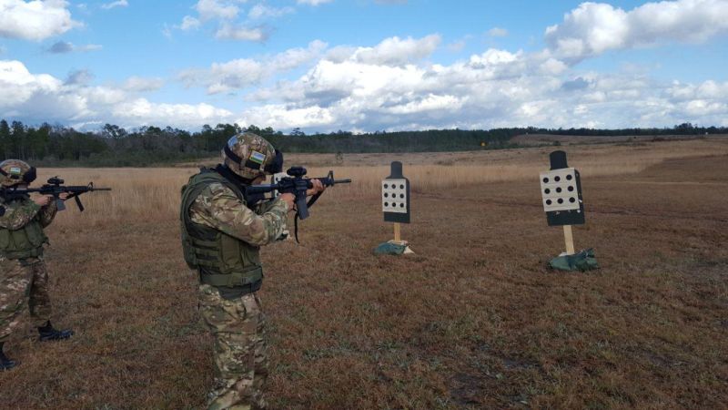 Узбекские военнослужащие на военных учениях в США. Фото с сайта Министерства обороны Узбекистана (mudofaa.uz)